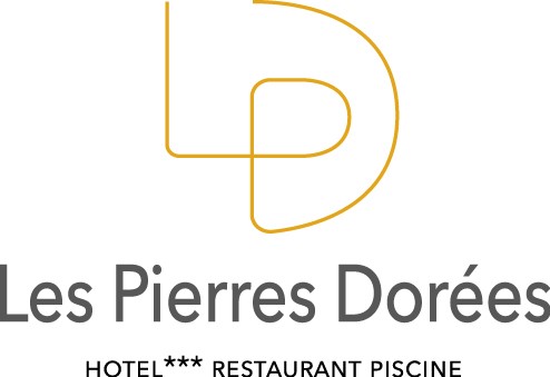 Logo ∞Les Pierres Dorées, Hotel with pool near Lyon